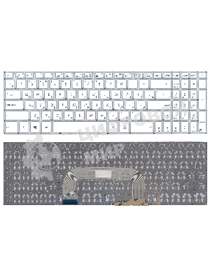 Клавиатура для ноутбука Asus VivoBook 17 X705U белая