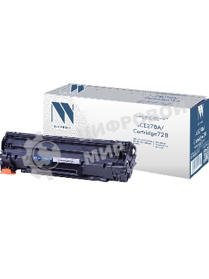 Картридж лазерный NVPrint совместимый HP CE278A/Canon728 для LJ P 1566/P1606/Canon MF4410/MF4430/MF4450 (2100k)