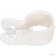 Скоба под винт Rexant 12мм, белая (50 шт/уп)
