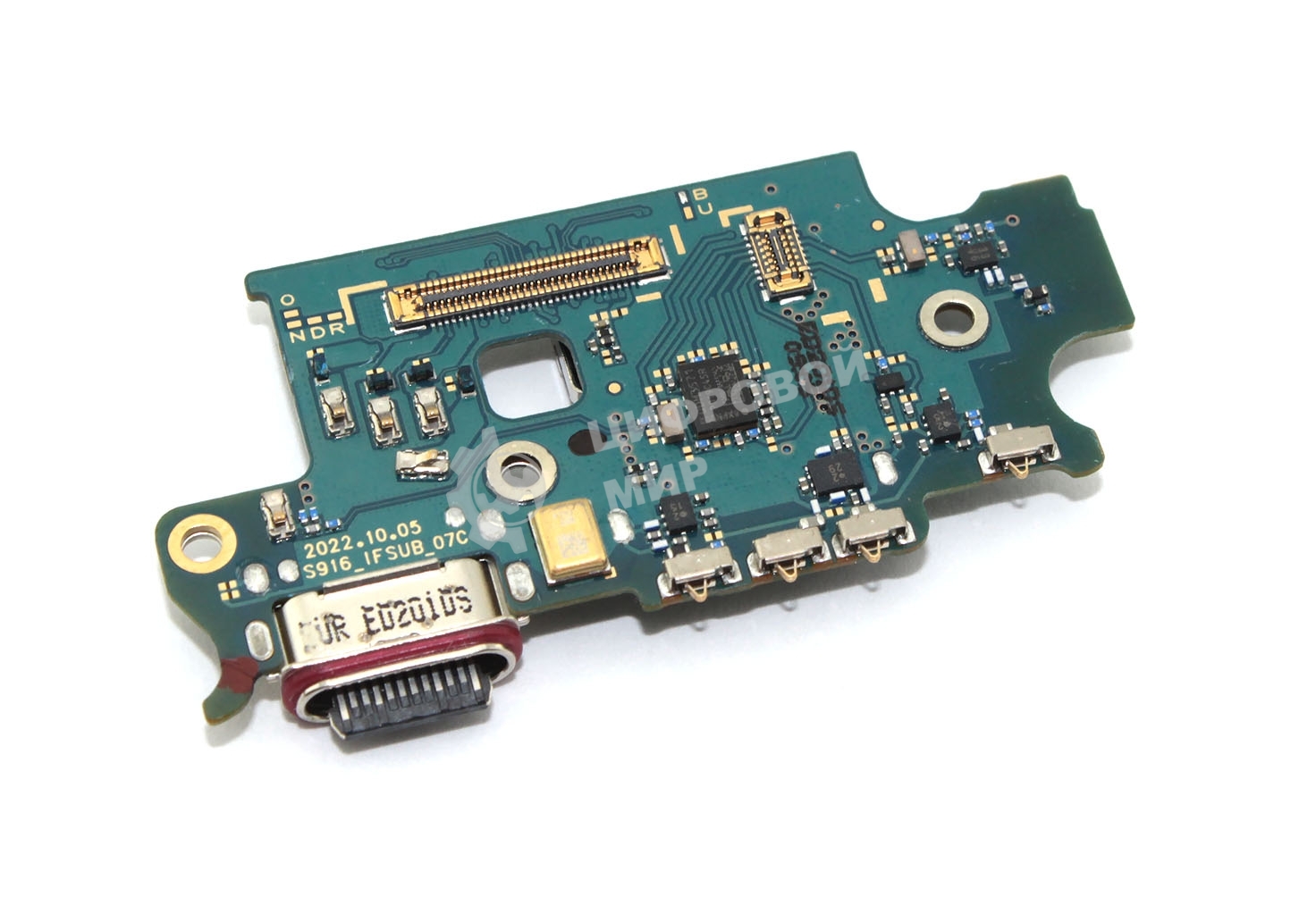 Нижняя плата (шлейф) с разъемом зарядки для Samsung Galaxy S23 Plus