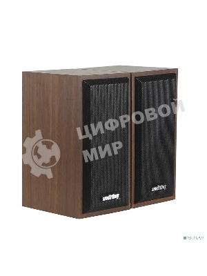 Акустическая система SmartBuy ONE, дерево, 6 Вт, питание от USB, коричневые (SBA-102)/20