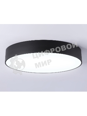 Потолочный светодиодный светильник Ambrella light FV5534 BK черный LED 60W 4200K D500*58 (Без ПДУ)