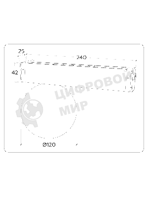 Управляемый светодиодный светильник для шинопровода Magnetic Ambrella light GL1371 BK черный IP20 10W 3000K-6400K 220V 120° D120/232*120*167 (Без ПДУ)