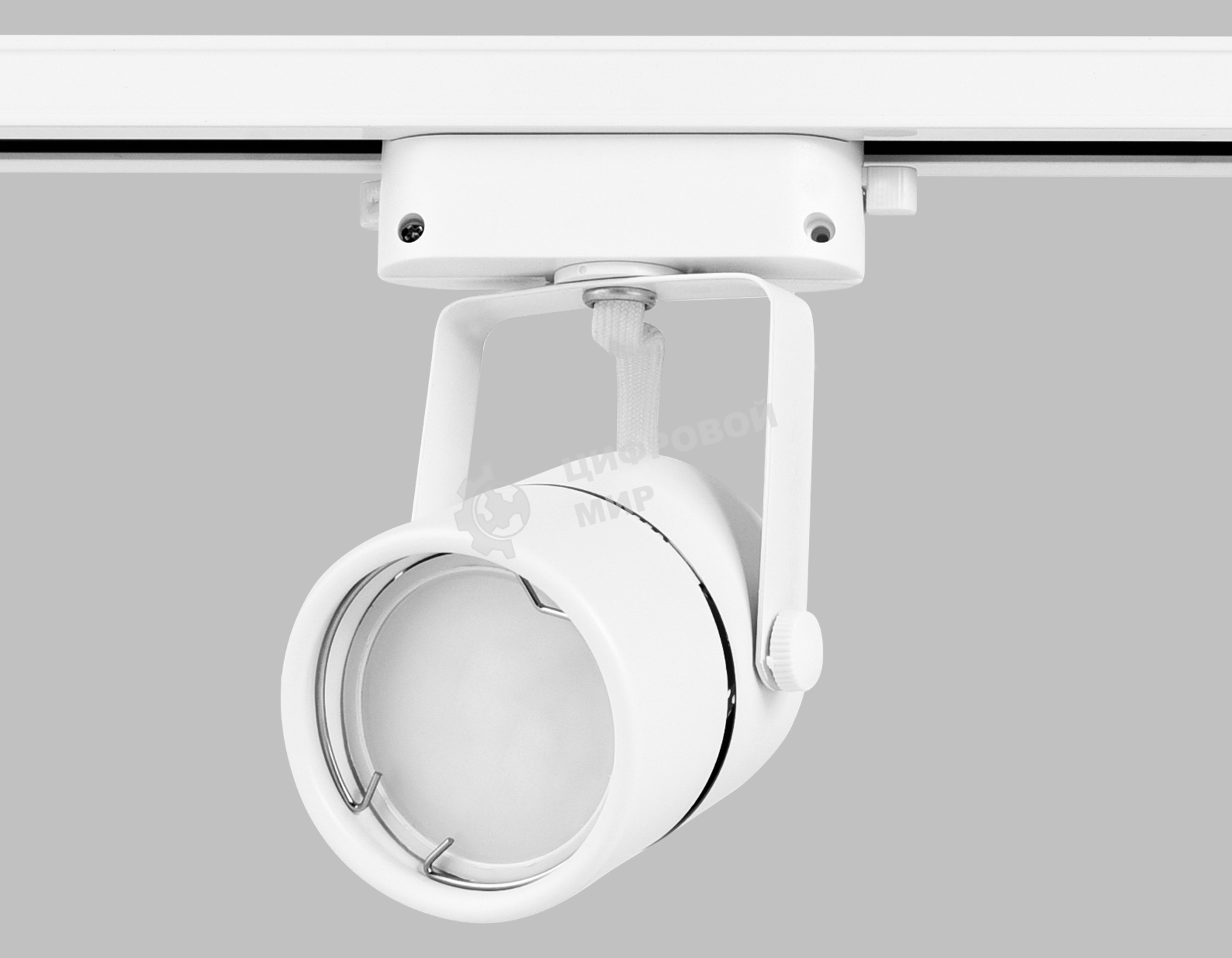 Трековый однофазный светильник со сменной лампой Ambrella light GL5101 WH белый GU10 max 12W