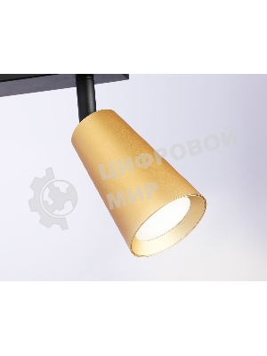 Накладной поворотный спот Ambrella light TA13146/2 BK/GD черный/золото GU10/2 max 12W 295*60*130