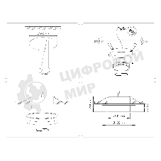 Светильник Ambrella light TN5215 BK черный GX53 max 15W D105*40