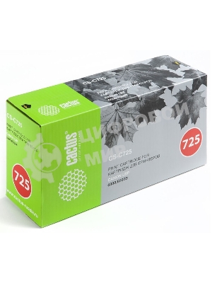 Картридж лазерный Cactus CS-C725S черный (1600 стр.) для Canon LBP 6000 i-Sensys 6000b i-Sensys