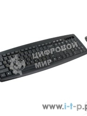 Комплект клавиатура+мышь Gembird KBS-8000 беспроводной, USB, 1600 DPI, чёрный