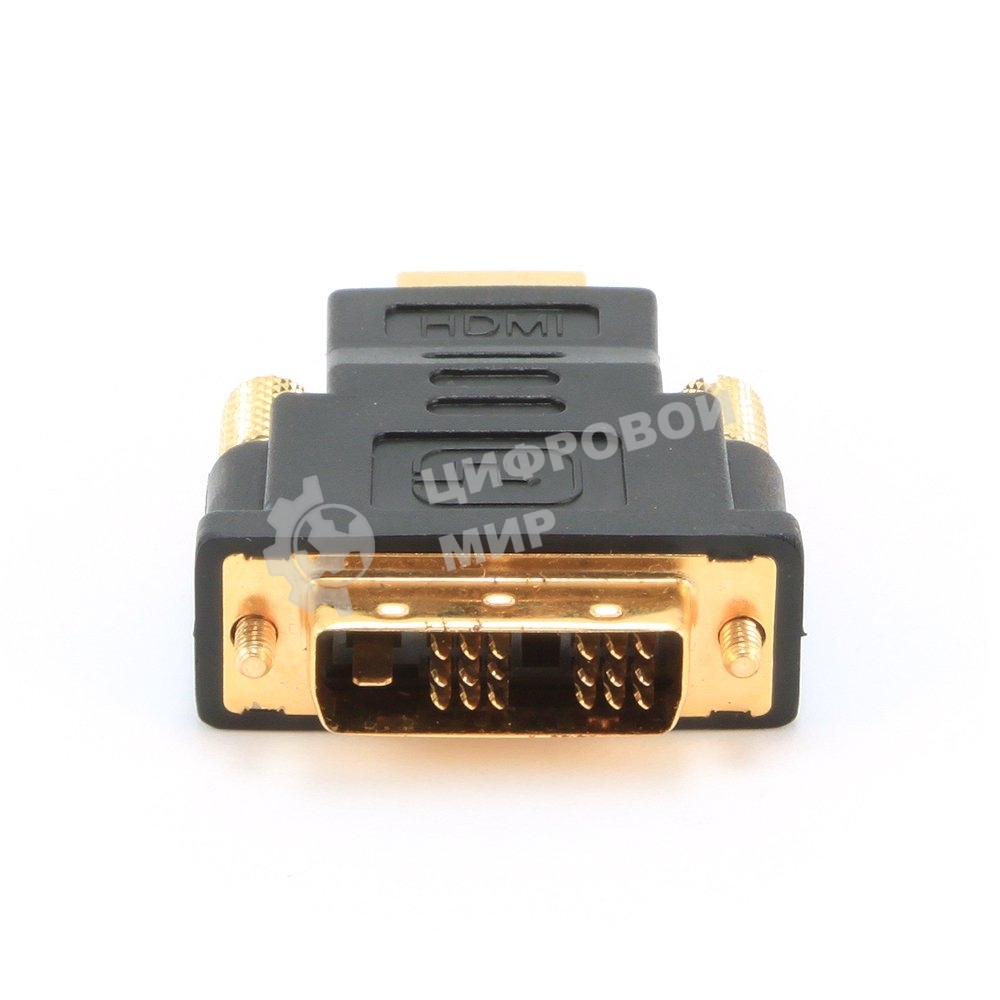 Адаптер (переходник) Gembird HDMI-DVI A-HDMI-DVI-1, 19M/19M, золотые разъемы, пакет