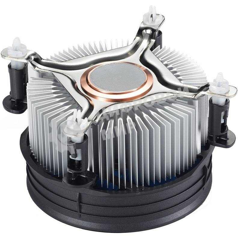 Кулер для процессора DEEPCOOL THETA 31 PWM черный/синий, 92 мм, алюминий/медь, 2400 об/мин, 32.5 дБ, 4 pin, 95 Вт, 60 мм