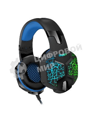 Гарнитура Sven AP-U980MV синий-чёрный, проводная, USB