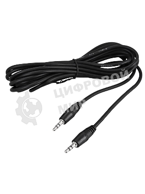 Шнур Rexant Стерео 3,5 мм штекер - Стерео 3,5 мм штекер, длина 3 метра