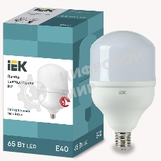 Лампа светодиодная HP 65Вт 230В 4000К E40 IEK LLE-HP-65-230-40-E40