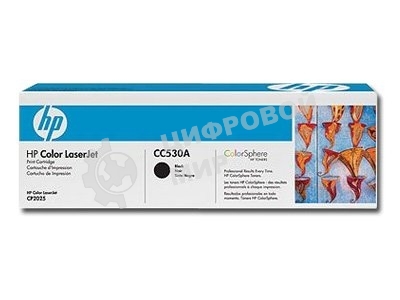 Картридж лазерный HP CC530A черный для LJ CP2025/CM2320 3500 стр.
