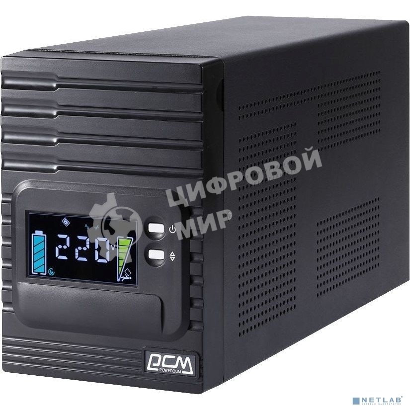 Источник бесперебойного питания Powercom Smart King Pro+ SPT-2000-II LCD 1600Вт 2000ВА черный
