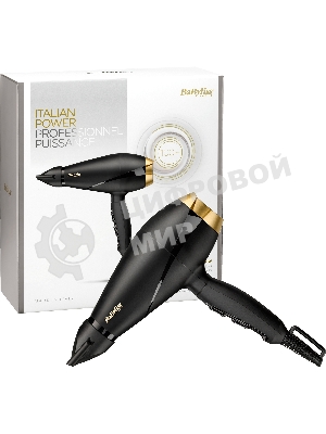 Фен BaByliss Power Pro 2000 6704E черный, 2000 Вт, ионизация