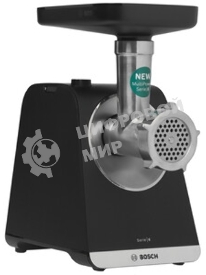 Мясорубка электрическая Bosch MFWS640B черный, 2100 Вт, 3.5 кг/мин, реверс, насадки - 9