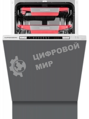 Встраиваемая посудомоечная машина Kuppersberg GSM 4573, серебристый, 45 см, 10 компл., 49 дБ, класс A++