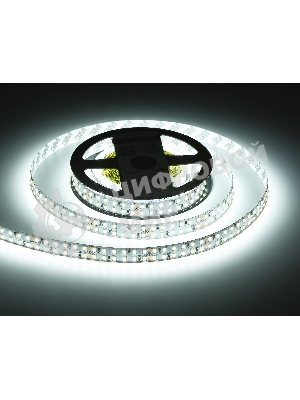 Светодиодная лента Ambrella light GS3703 2835 240Led /24W m/ 24V IP20 6500K/ 5000*14*1.2mm (2 конт.)