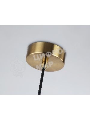 Светильник Ambrella light LH56111 BK/BS/CL черный/латунь/прозрачный E14 max 40W D65*1500