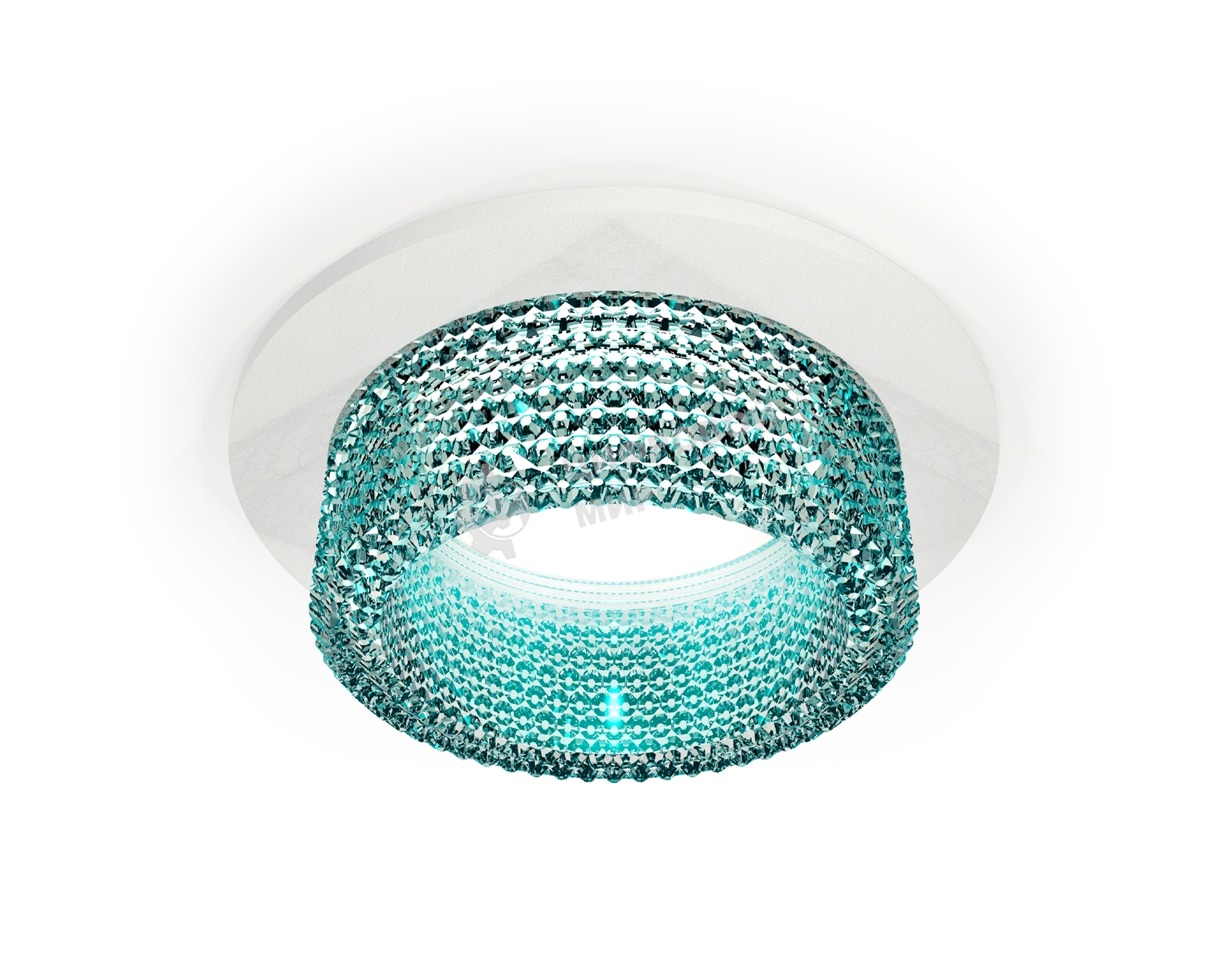 Комплект встраиваемого светильника Ambrella light XC6512043 SWH/BL белый песок/голубой MR16 GU5.3 (C6512, N6153)