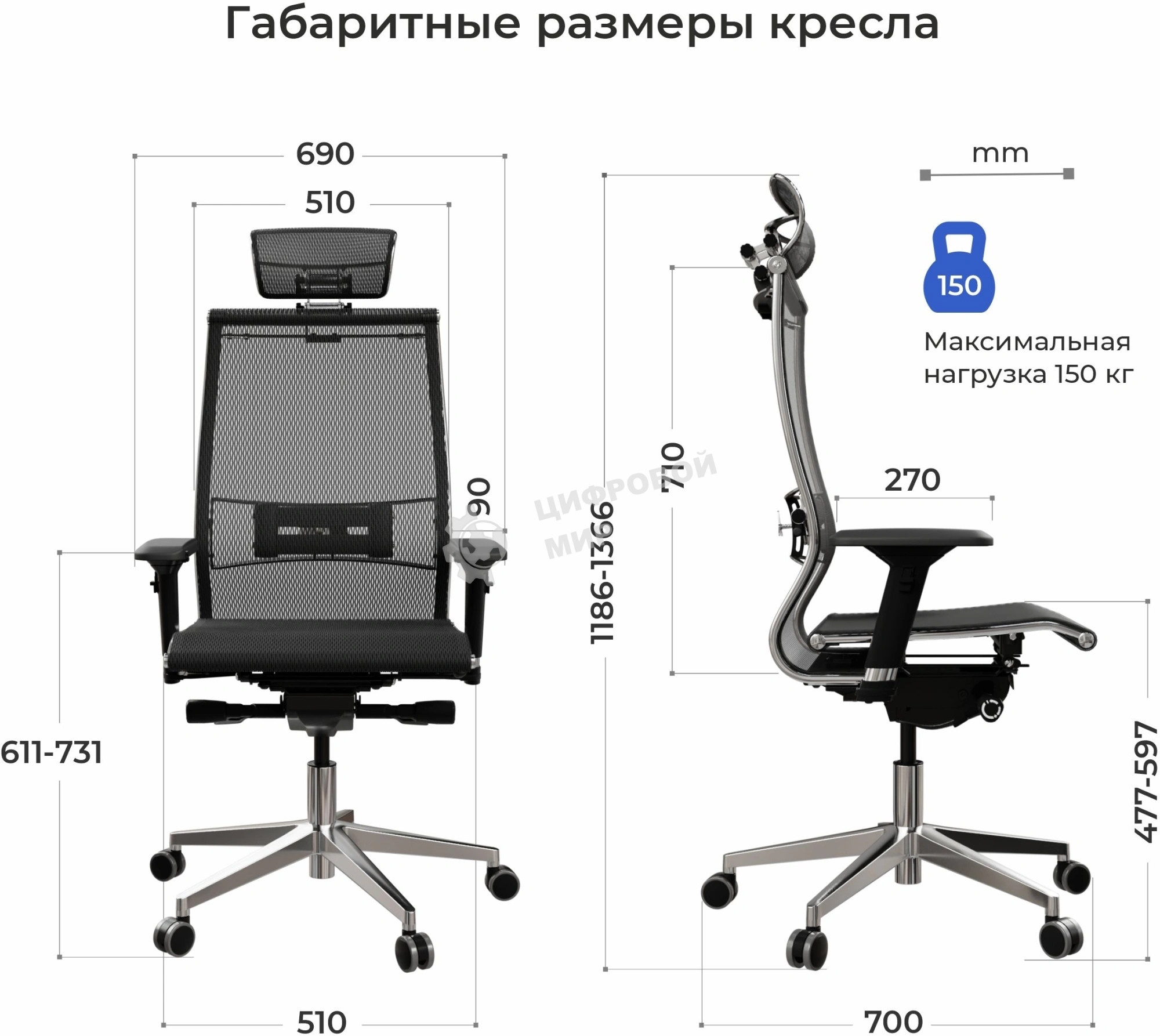 Кресло компьютерное Samurai S-3, черный 1D.3.15.109 z1D.3.15.109