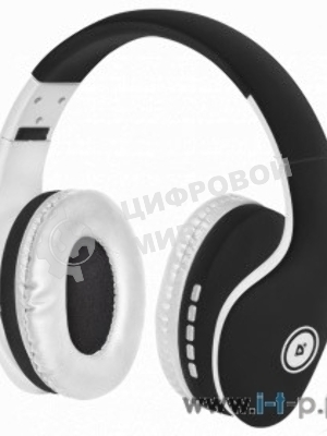 Беспроводные/проводные наушники Defender FreeMotion B525 черный/белый, накладные, Bluetooth + проводной, до 8 ч