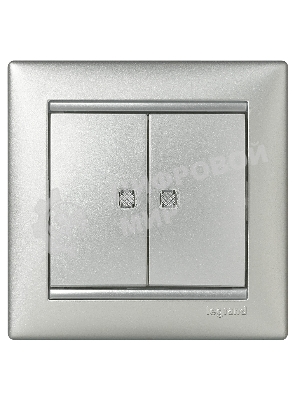 Рамка 1-м Valena алюм. Leg 770151