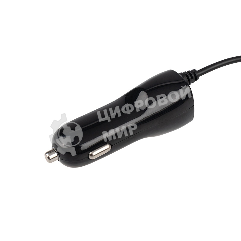 Автозарядка в прикуриватель Rexant microUSB (АЗУ) (5 V, 1000 mA) шнур спираль 1.2 м черный