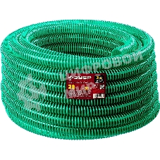 Шланг напорно-всасывающий ЗУБР со спиралью ПВХ, 3 атм, 38мм х 30м 40325-38-30