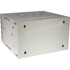 Шкаф настенный серии Pro, 3-секционный, 6U 600x600, стеклянная дверь