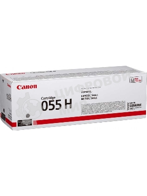 Картридж лазерный Canon 055 H BK (3020C002) черный (7600 стр.) для Canon i-SENSYS серий MF740, LBP660