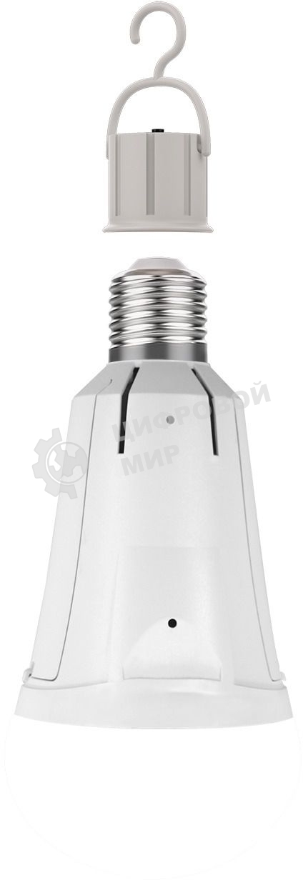 Лампа cветодиодная A80 12W 900lm 4100K Е27 авар. с Li-Ion аккумулятором LED