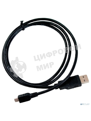 Кабель USB 2.0 A-->mini-B 5P (1м) черный TELECOM/VCOM TC6911BK-1.0M