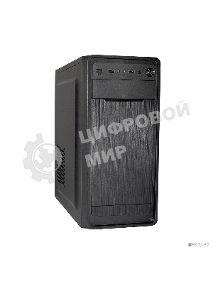Компьютерный корпус Miditower ExeGate XP-332 Black, ATX, (XP400, Black,120мм), 2*USB, Audio