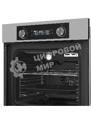 Шкаф духовой электрический Maunfeld AEOH60102S, 60л, дверца с 3 стеклами, нержавеющая сталь