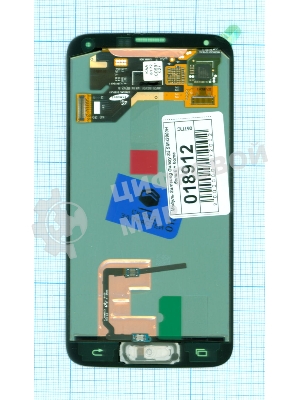 Дисплей для Samsung Galaxy S5 SM-G900H белый с кнопкой home