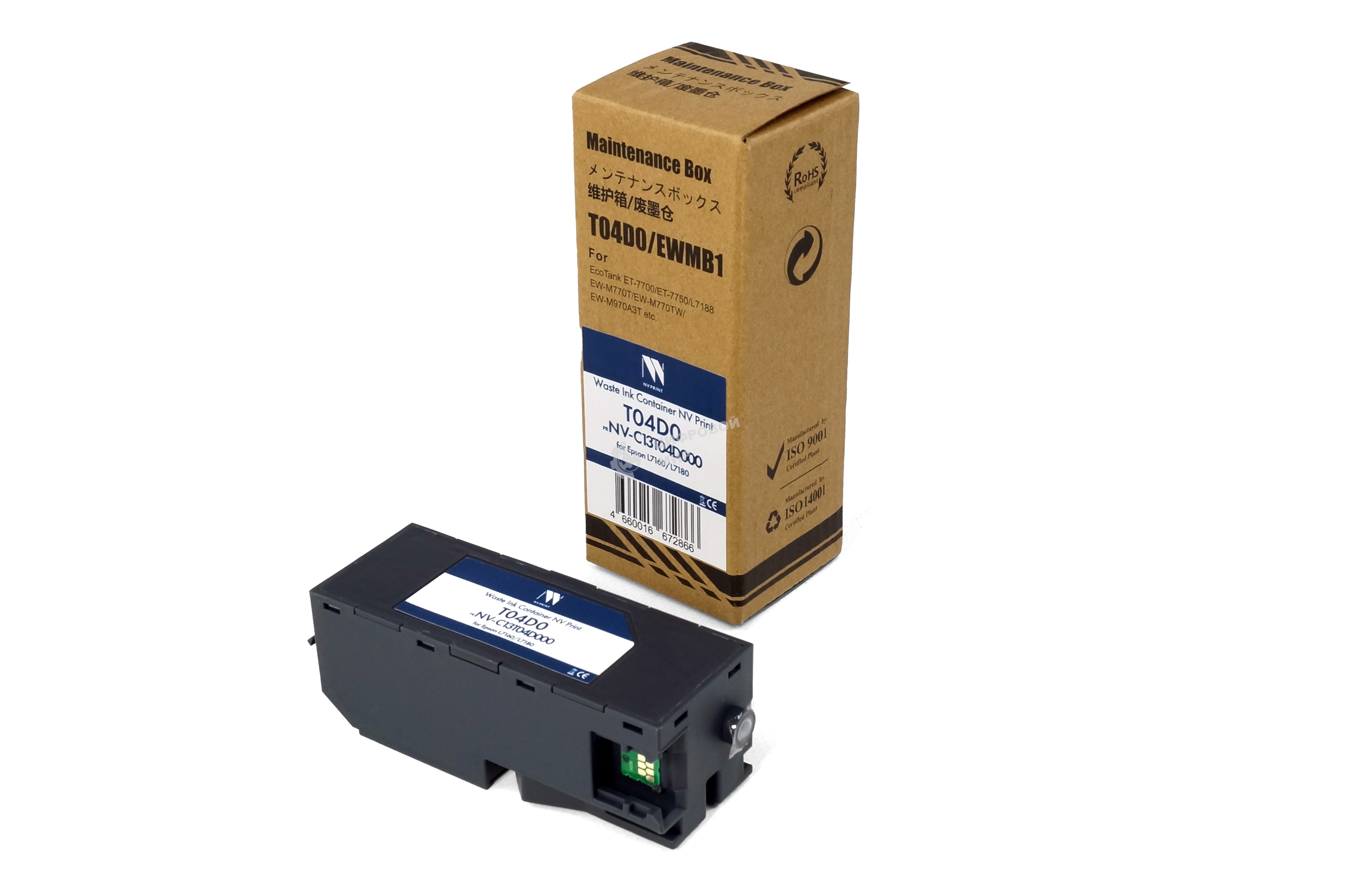 Контейнер для отработанных чернил NVPrint T04D0 (NV-C13T04D000) для Epson L7160/L7180 совместимый