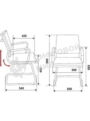 Кресло Бюрократ CH-993-Low-V/Camel светло-коричневый, экокожа, 120 кг, механизм качания, низкая спинка