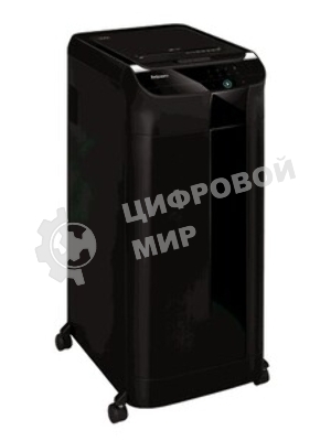 Шредер Fellowes AutoMax 450C черный с автоподачей (секр.P-4) фрагменты 450лист. 68лтр. скрепки скобы пл.карты CD