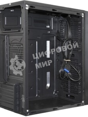 Компьютерный корпус Minitower ExeGate mEVO-9302-RGb-700W-12 (mATX, БП 700NPX с вент. 12см, 2хUSB+1хUSB 3.0, HD аудио, черный с RGb подсветкой)