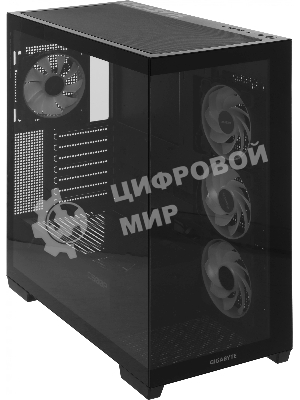 Компьютерный корпус Gigabyte Gb-C500P ST черный без БП ATX 3x120мм 6x140мм 2xUSB 3.0 1xUSB3.1 audio bott PSU