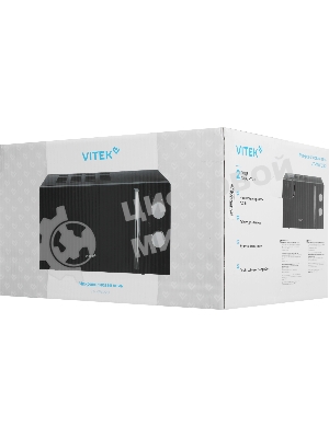 Микроволновая печь Vitek VT-MW1220 черный, 20 л, 700 Вт, переключатели - поворотный механизм