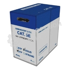 Кабель информационный LANMASTER NM-UTP5E4PR-CCA cat.5е U/UTP не экранированный 4X2 PVC внутренний 305м серый