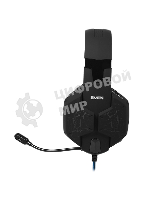 Гарнитура Sven AP-U980MV синий-чёрный, проводная, USB
