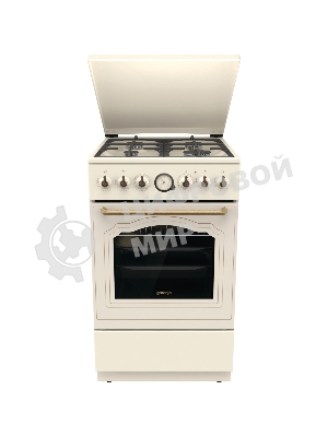 Плита комбинированная Gorenje GKS5B70CLI бежевый, конфорок 4 газовых, духовка 70 л, 50 см x 85 см x 59.4 см