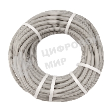 Труба гофрированная Rexant из ПВХ, с зондом, Ø25 мм