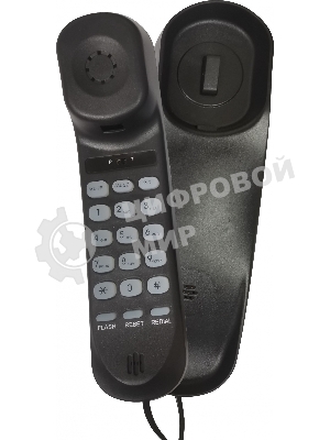 Телефон проводной Ritmix RT-002 черный