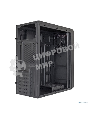 Компьютерный корпус Miditower ExeGate XP-332 Black, ATX, (XP400, Black,120мм), 2*USB, Audio
