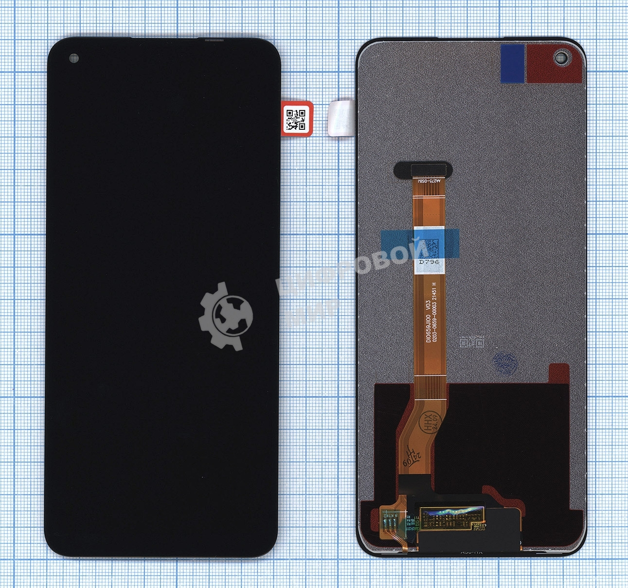 Дисплей для Realme 9 Pro 5G в сборе с тачскрином черный